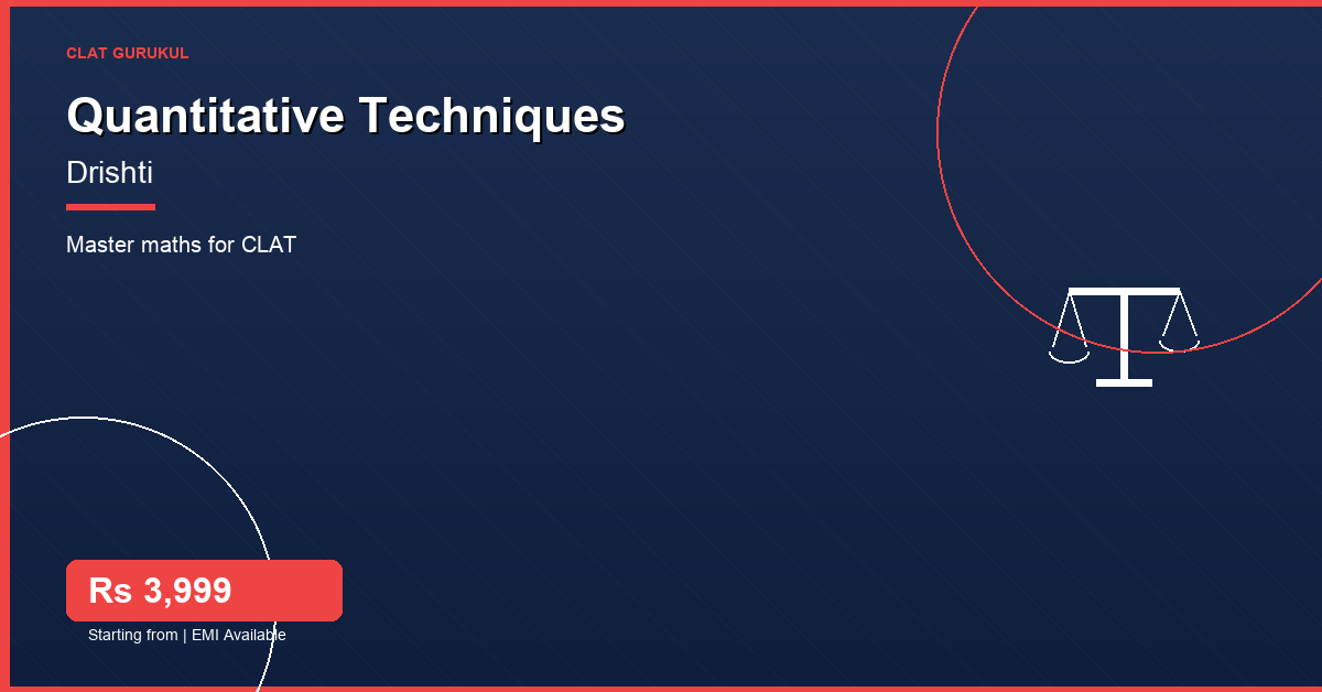 Quantitative Techniques for CLAT