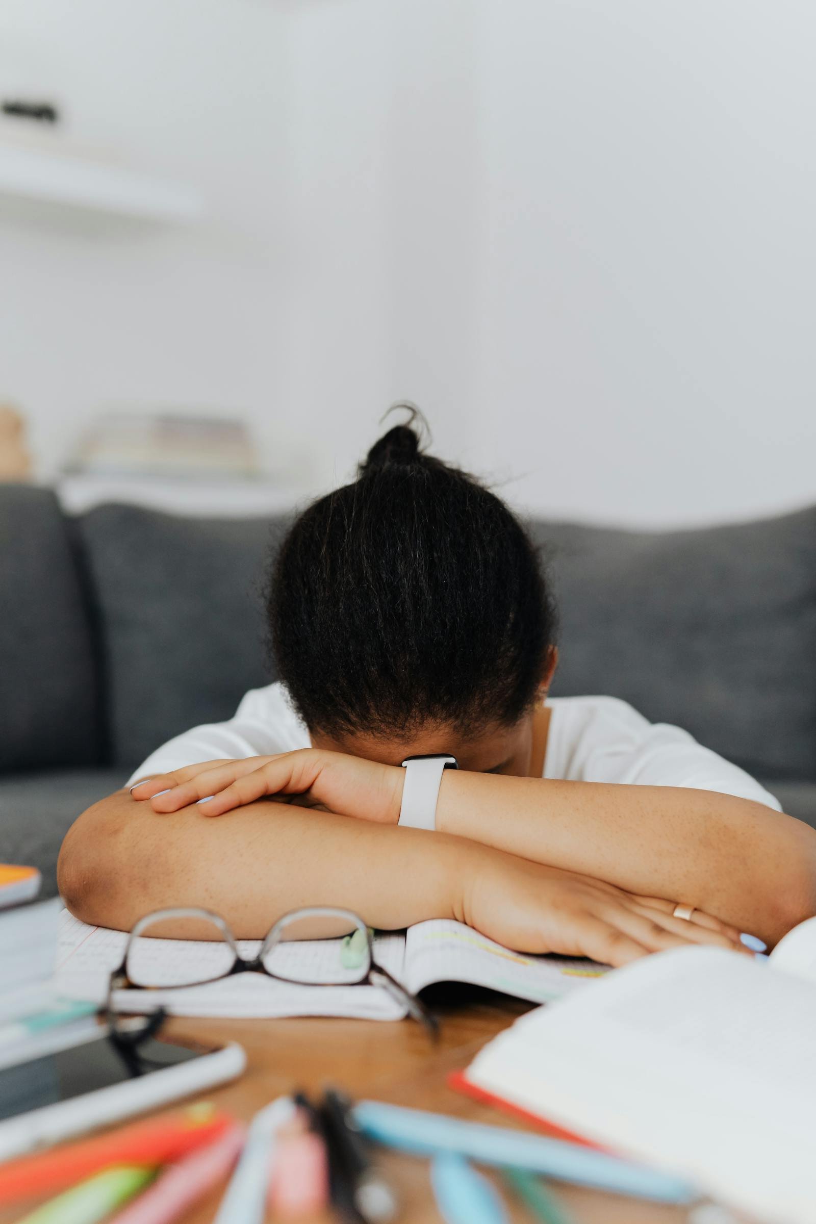 Student resting between exam shifts — CUET mid-window recovery